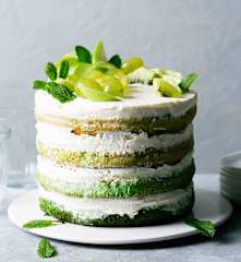 Layer cake en nuances de verts