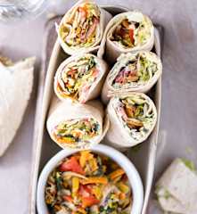 Wrapy z warzywami i sosem ziołowym (TM6, TM7)