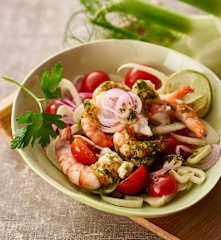 Insalata di gamberi alla siciliana