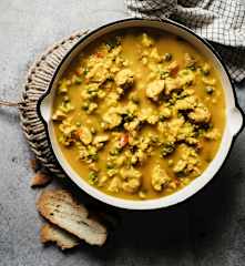 Arroz meloso con pollo