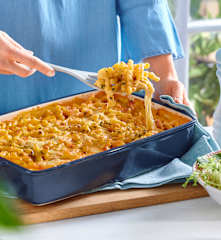 Nudel-Schinken-Gratin