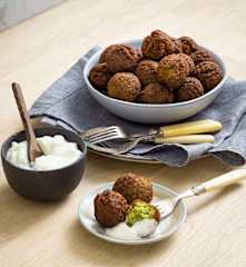 Broccoli stem falafel