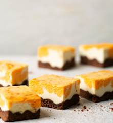 Barres au gâteau au fromage et à la patate douce