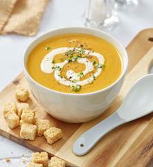 Spiced Vegan Pumpkin Cauliflower Soup