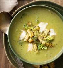 Velouté tout brocoli au gorgonzola