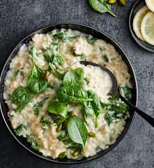 Spinat-Zitronen-Risotto