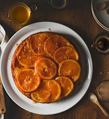 Tarta de naranja confitada