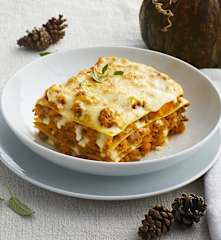 Lasagne zucca e salsiccia
