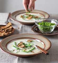 Rahmsuppe mit Fisolen