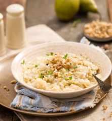 Risotto z gruszkami i serem gorgonzola