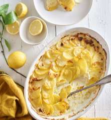 Fish Pie with Potato Gratin Topping