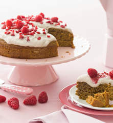 Bizcocho de calabaza con frosting de anacardos