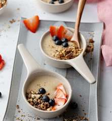 Porridge à la pomme et à la cannelle