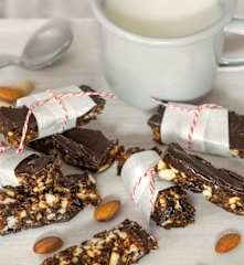 Barritas energéticas de dátiles y coco