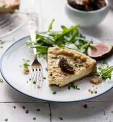 Five-cheese Quiche with No Added Sugar Fig Jam