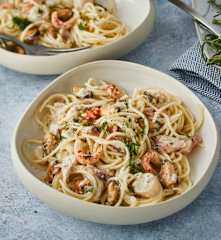 Spaghetti aux fruits de mer express