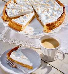 Apfelkuchen mit Schaum