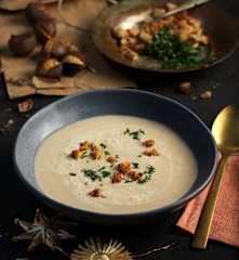 Maronicremesuppe (vegan)