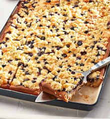 Heidelbeer-Schmand-Hefekuchen