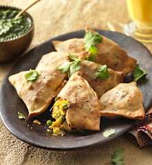 Vegetarische Samosas aus dem Backofen