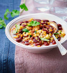 Mijoté de haricots rouges au chorizo façon minestrone