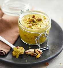 Pesto di pistacchi e speck