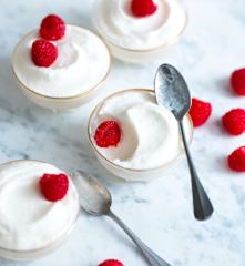 Mousse de yaourt au citron