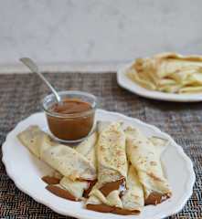 Panqueques con dulce de leche