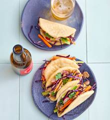 Bao buns aux radis, carottes et champignons