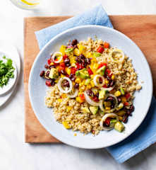 Ensalada de quinoa y judías negras