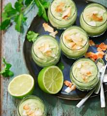 Crème d'avocat coco et citron vert
