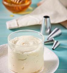 Crema de queso y miel