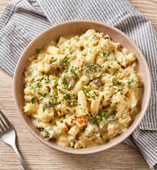 Creamy Mushroom and Chicken Pasta