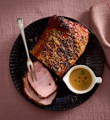 Ahornsirup-Senf-Kasseler