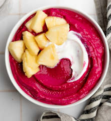 Smoothie bowl rojo