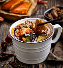 香辣火锅一口杯