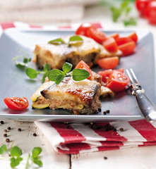 Zapiekanka z mielonym mięsem, bakłażanem i cukinią