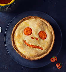 Tarte au potiron d'Halloween