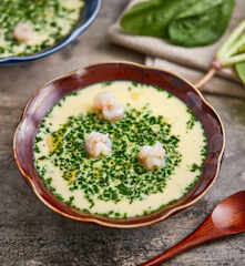 菠菜虾仁蒸蛋