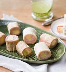 Sushi sándwiches con paté de jamón