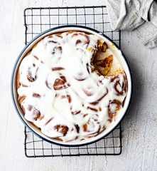 Cinnamon rolls de batata