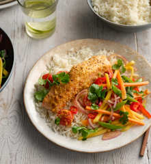 Thai Salmon Parcels with Jasmine Rice