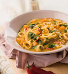 Caril de lulas com abóbora