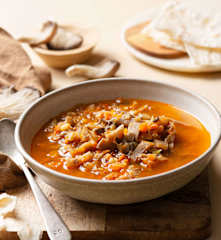 Vegan Oyster Mushroom Soup