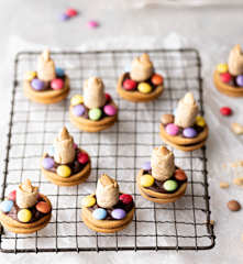 Galletas de mantequilla y crema de chocolate