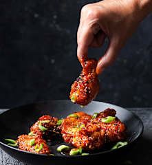Koreanisch frittiertes Poulet