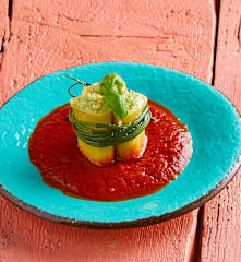 Paccheri ripieni ricotta e basilico