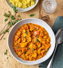 Kürbisgulasch mit Huhn