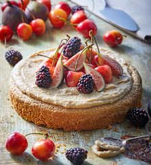 Pastel de vainilla vegano