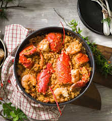 Arroz con bogavante (Cocción de arroz)